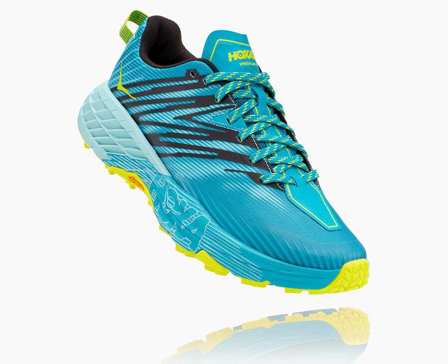 Tenis Trail Hoka One One Feminino Turquesa - Speedgoat 4 - 379-TRPAEK